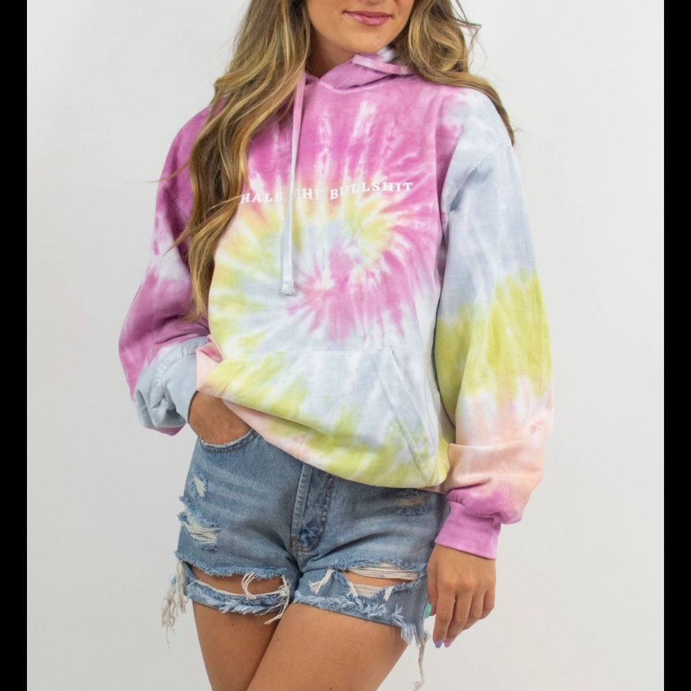 grey bandit tye dye hoodie